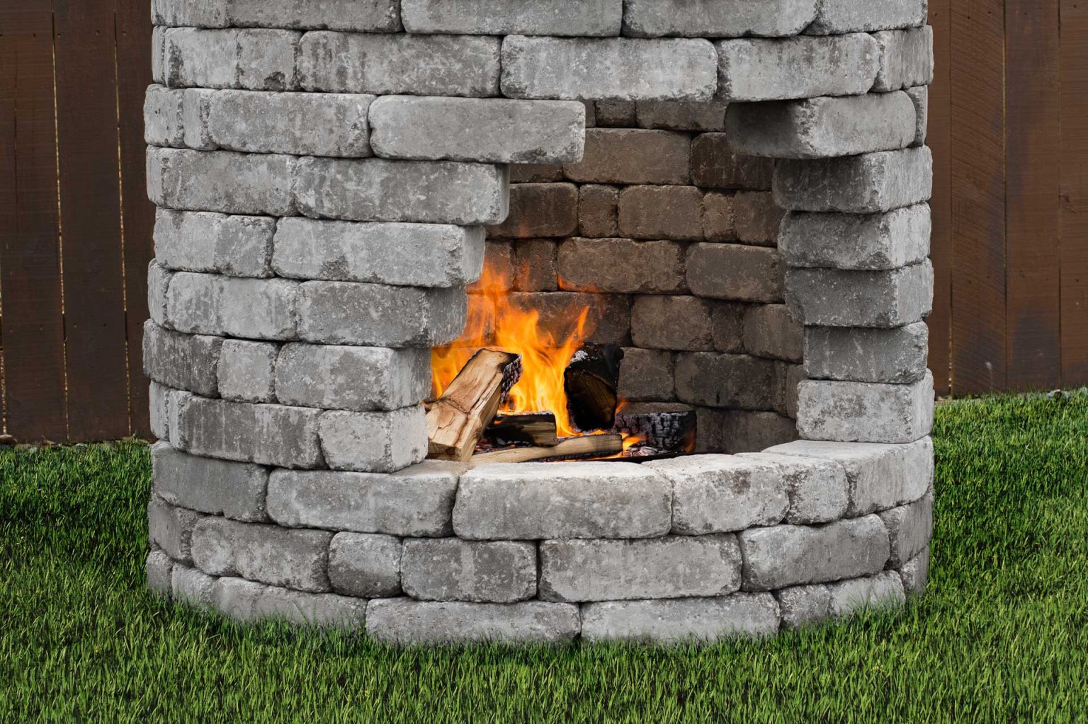 7 foot Tall Fire Tower Firepit is the center of the party