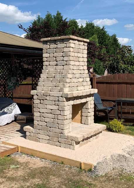 Customer pick two sided fireplace finished build.