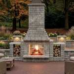 Barrington Outdoor See Through Fireplace Kit