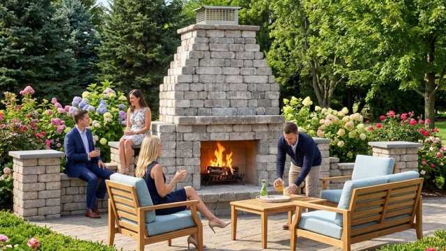 Bremley Deluxe Estate fireplace