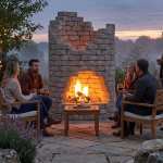 Fire Spire Chimney Height Tower Ruins Fire Pit