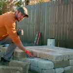 How to lay the hearth on your outdoor fireplace kit