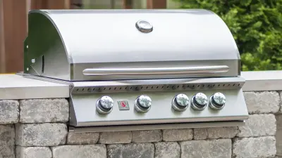 Built in Sizzler Outdoor Grill.