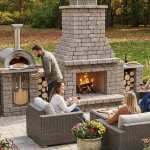 wood fired fireplace and pizza oven kit