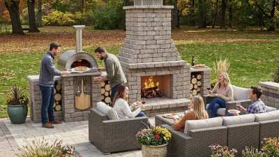 wood fired fireplace and pizza oven kit