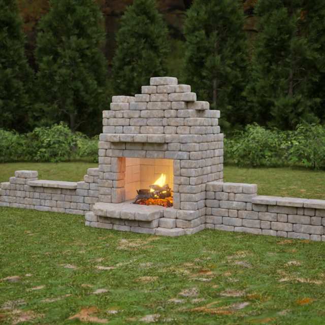 Fireplace garden volley.