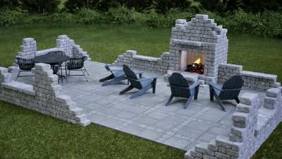 Outdoor folly layout with a clean modern vibe.