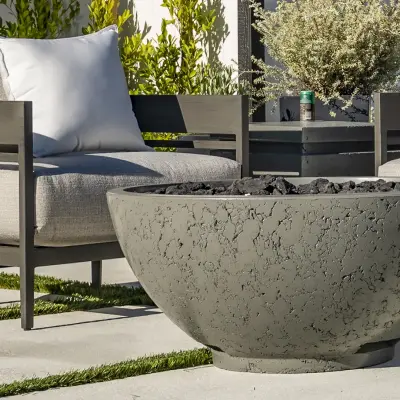 Contemporary fire bowls make your patio look clean and modern