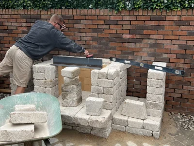Customer shows off how to build the Ashford Fireplace Kit firebox.