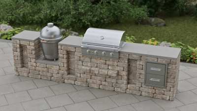 Unity C+ Outdoor Kitchen Module Overhead View