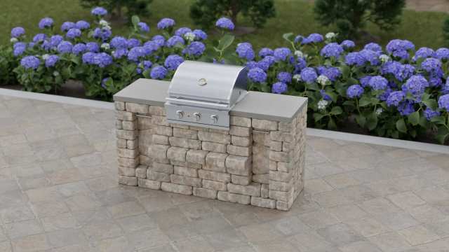 Unity G Outdoor Kitchen Module Overhead View