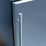 Handle and door detail of Somerset Outdoor Refrigerator.