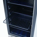 Detail of outdoor fridge Interior.