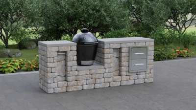Unity K Plus Kamado Grill Island Module