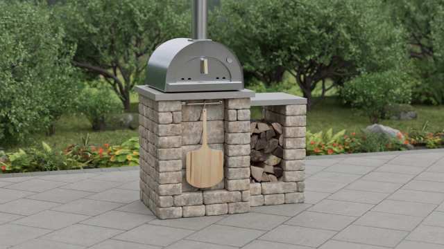 DIY pizza oven addition for your outdoor kitchen.