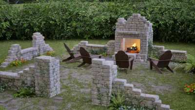 Garden Follies outdoor patio design.