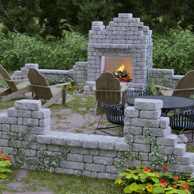 Garden follies and ruins.