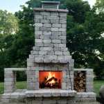 An impressive Ashford outdoor fireplace build sent in by a customer.