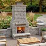 Ashford Compact Outdoor Fireplace