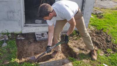 Even small jobs require digging