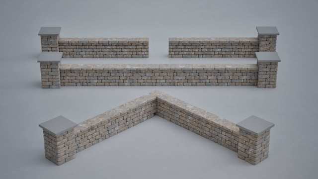 18 foot configurable stone seat wall kit