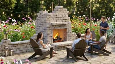 Moonlight garden Fireplace Ruins Folly