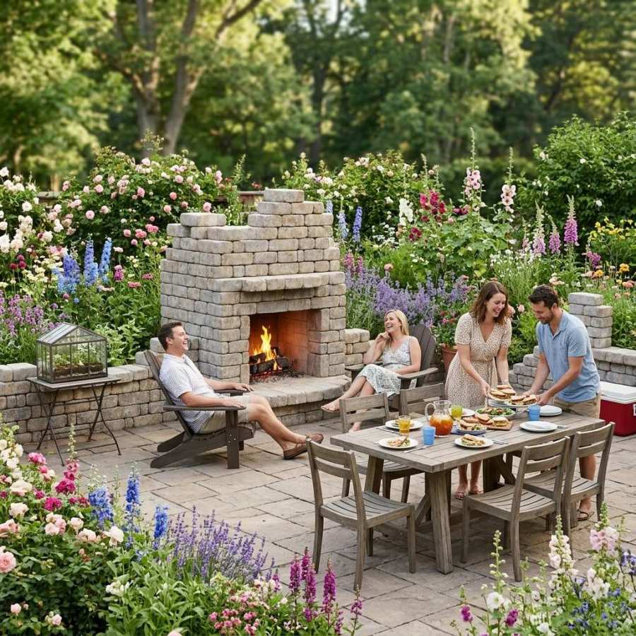 Naturalized cottage Garden Ruin Folly